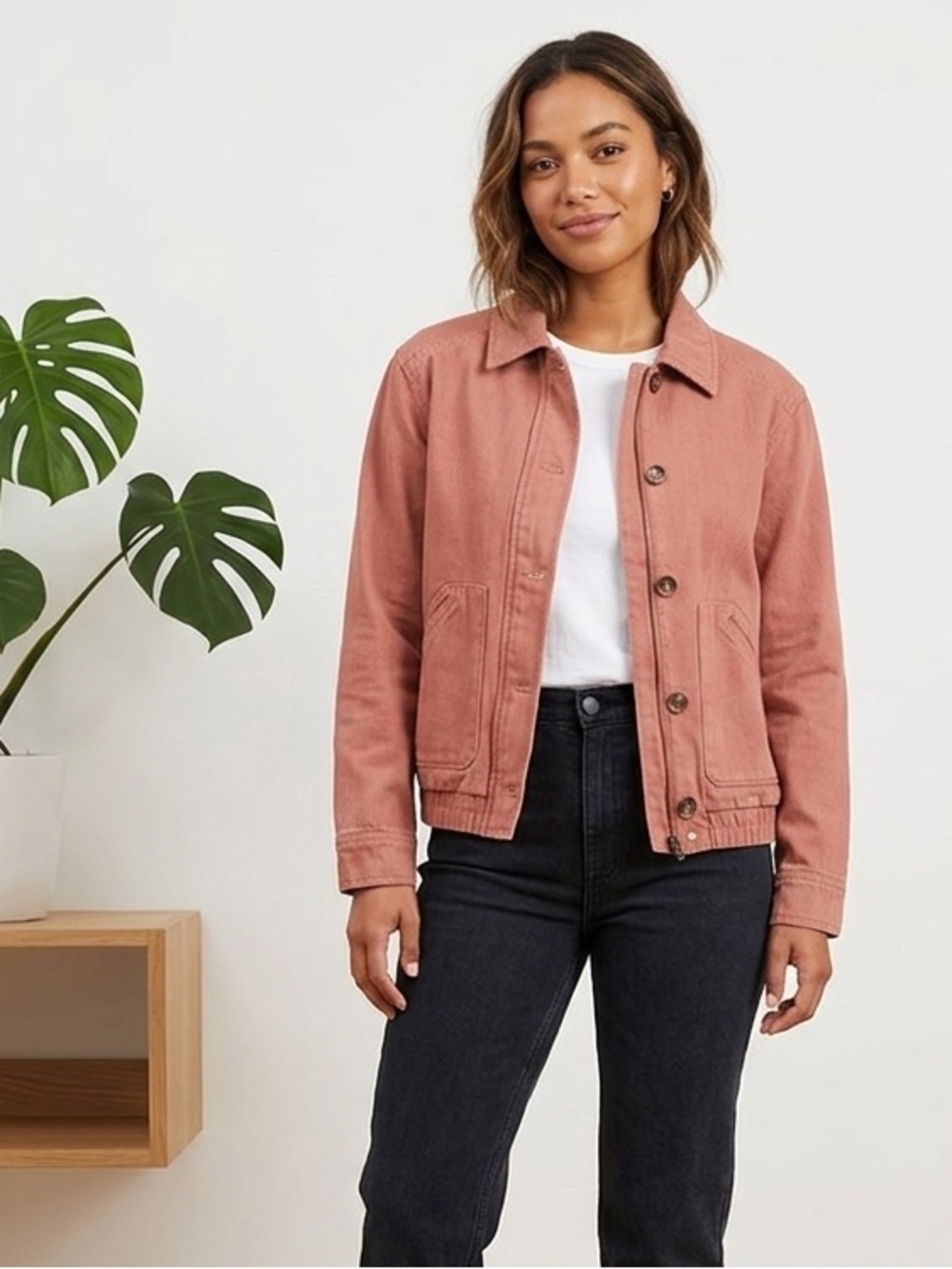 Rhythm Zip and Button Closure 100% Cotton Jacket